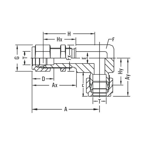 Bulkhead Elbow Tube Fittings Distributor in Saudi Arabia, GV-21-BE