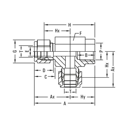 Female Run Tee Tube Fittings Distributor in Saudi Arabia