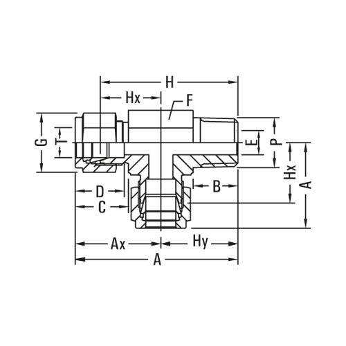 Male Run Tee Tube Fittings Distributor in Saudi Arabia