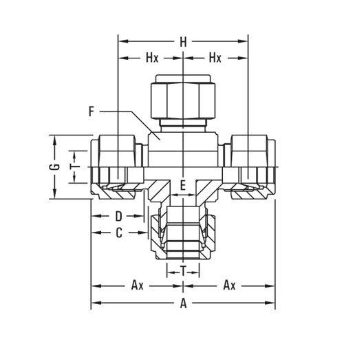 Union Cross Tube Fittings Distributor in Saudi Arabia, GV-18-UC